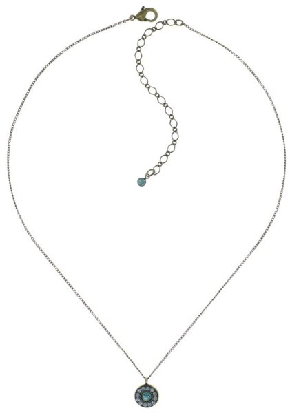 Konplott - Spellon You - light, blue, antique brass, necklace pendant