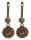 Konplott - Spellon You - orange, antique brass, earring dangling