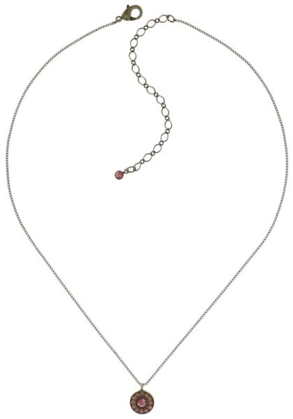 Konplott - Spellon You - pink, antique brass, necklace pendant