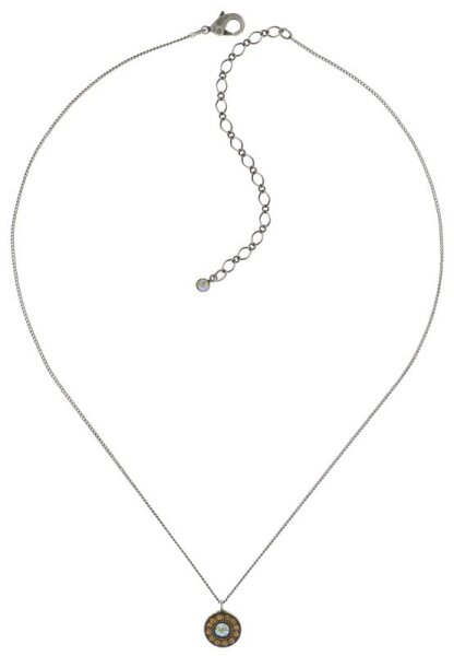 Konplott - Spellon You - yellow, antique silver, necklace pendant