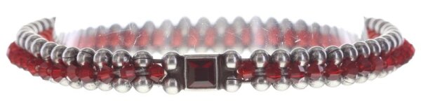 Konplott - Bead Snakes - Rot, Antiksilber, Armband