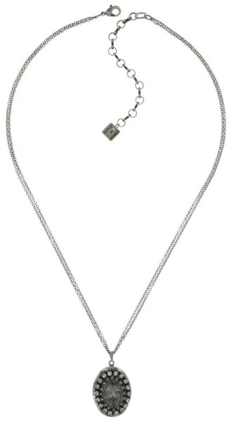 Konplott - Chinoiserie - white, antique silver, necklace pendant