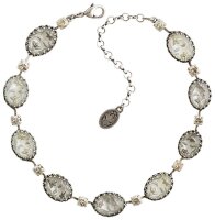 Konplott - Chinoiserie - white, antique silver, necklace