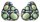 Konplott - Color Drops - Grün, Antiksilber, Ohrringe mit Stecker