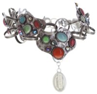 Konplott - Color Drops - multi, antique silver, bracelet