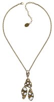 Konplott - Color Drops - white, antique brass, necklace...