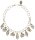 Konplott - Color Drops - white, antique brass, necklace