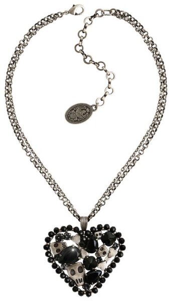 Konplott - Pirates in Paris - black, antique silver, necklace pendant