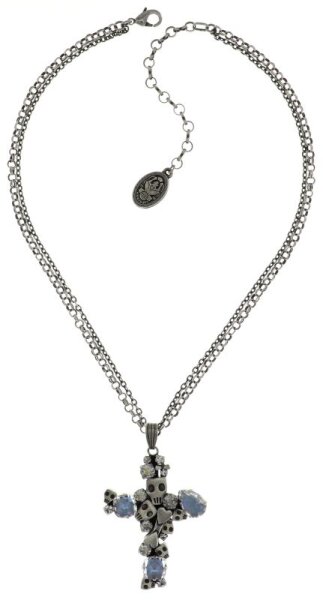 Konplott - Pirates in Paris - white, grey, antique silver, necklace pendant
