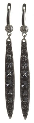 Konplott - Global Glam De Luxe - black, antique silver, earring dangling