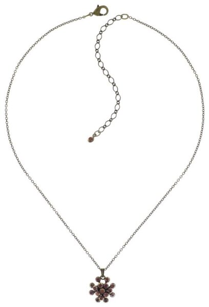 Konplott - Magic Fireball - lila, crystal lilac shadow, antique brass, necklace pendant mini