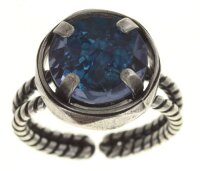 Konplott - Medieval Pop - blue, antique silver, ring