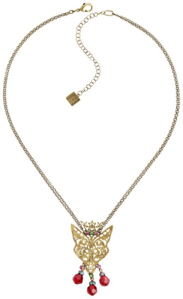 Konplott - The Fox - multi, antique brass, necklace pendant
