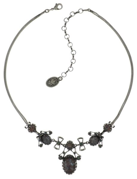 Konplott - Dracula Bride - light blue, antique silver, necklace