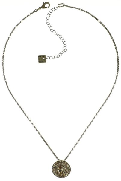Konplott - Studio 54 - beige, antique brass, necklace pendant