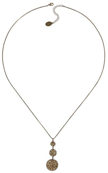 Konplott - Studio 54 - beige, antique brass, necklace pendant, long