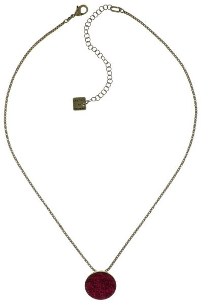 Konplott - Studio 54 - dark rose, antique brass, necklace pendant
