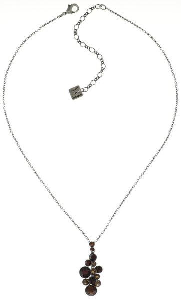 Konplott - Water Cascade - brown, red, antique silver, necklace pendant