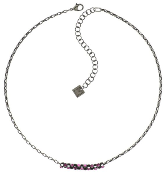 Konplott - Neon Lights - dark rose, antique silver, necklace