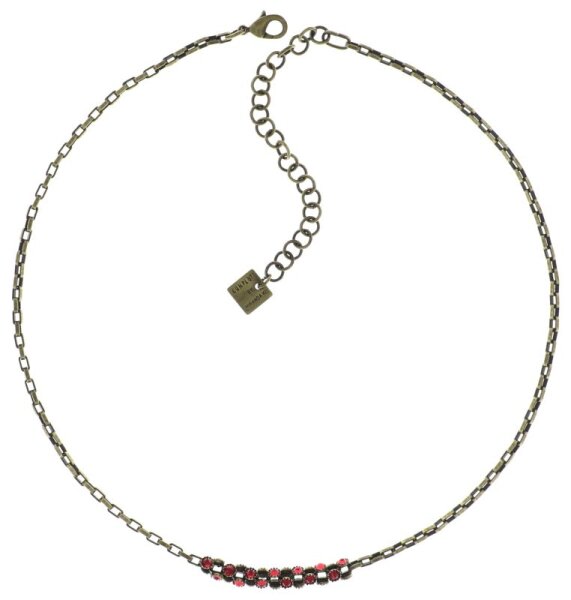 Konplott - Neon Lights - red, antique brass, necklace