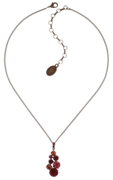 Konplott - Ballroom Classic Glam - coralline, antique copper, necklace pendant