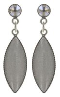Konplott - Daily Desires - white, antique silver, earring...