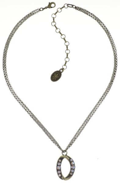 Konplott - Heavy Metals - white, antique brass, necklace pendant