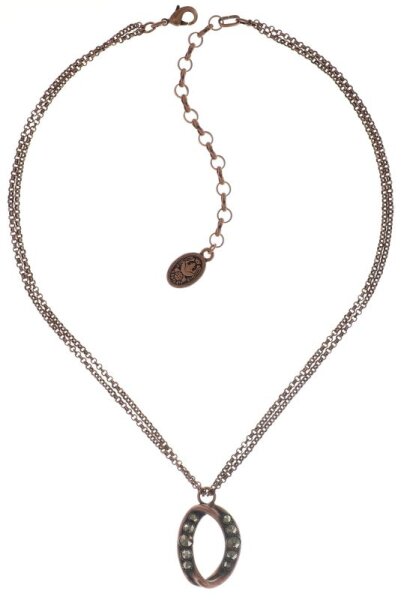 Konplott - Heavy Metals - dark brown, antique copper, necklace pendant