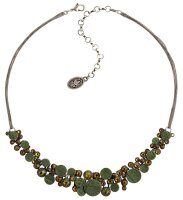 Konplott - Planet River - green, antique silver, necklace