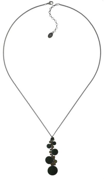 Konplott - Planet River - green, antique silver, necklace pendant