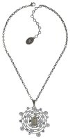 Konplott - Hera - white, antique silver, necklace pendant