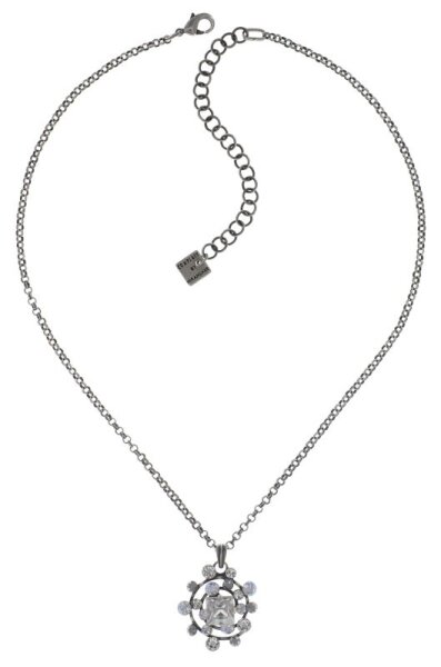 Konplott - Hera - white, antique silver, necklace pendant