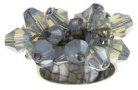 Konplott - Jumping Beads - hellblau, Antiksilber, Ring