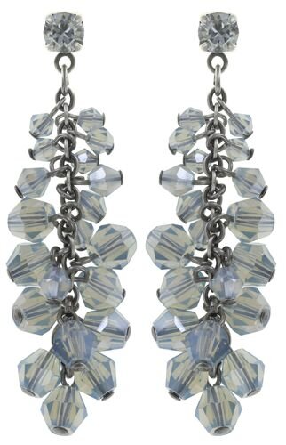 Konplott - Jumping Beads - light blue, antique silver, earring stud dangling