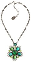Konplott - Boho Twist - green, antique silver, necklace...