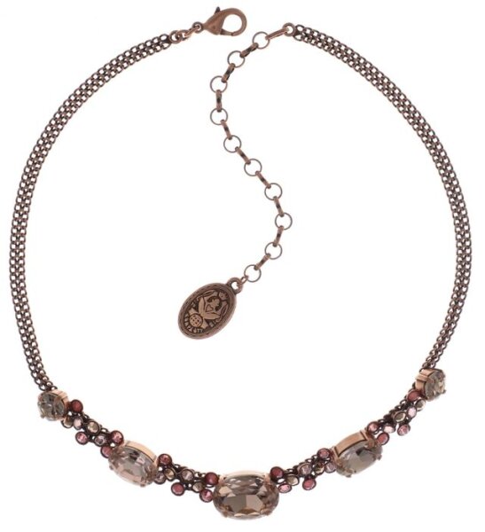 Konplott - Caviar Treasure - beige, pink, Light antique copper, necklace