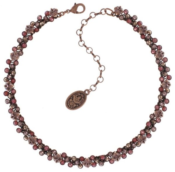 Konplott - Caviar Treasure - beige, pink, Light antique copper, necklace choker