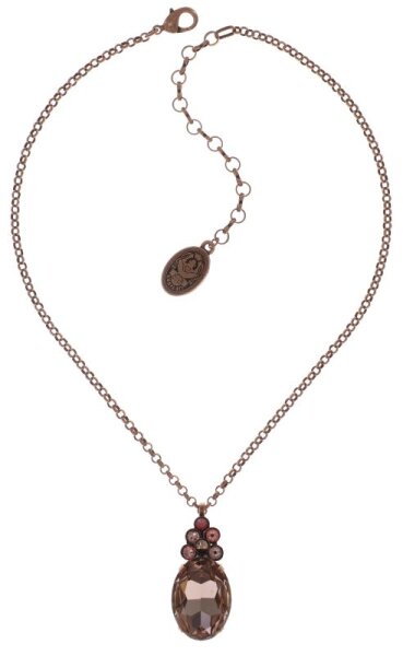 Konplott - Caviar Treasure - beige, pink, Light antique copper, necklace pendant