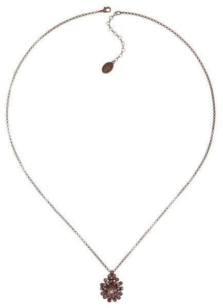 Konplott - Caviar Treasure - beige, pink, Light antique copper, necklace pendant, long