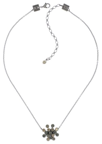 Konplott - Magic Fireball - grey, antique silver, necklace pendant