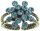 Konplott - Magic Fireball - blue, lt. turquoise, antique brassmini, ring mini