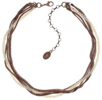 Konplott - Chameleon - white, light antique copper, necklace