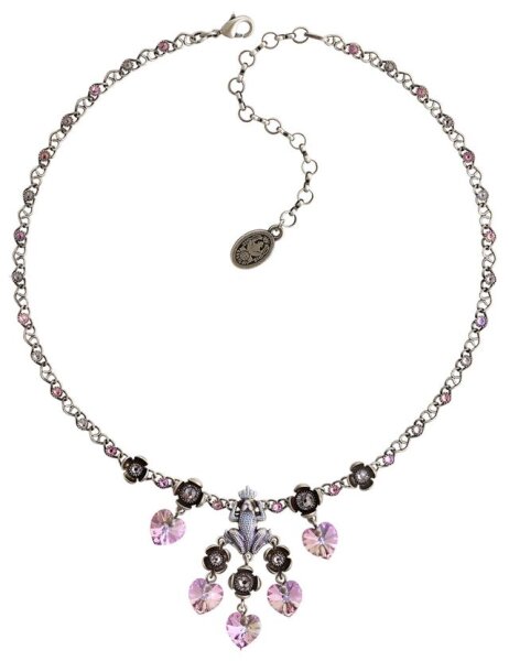 Konplott - Little Frog Prince - blue, pink, antique silver, necklace