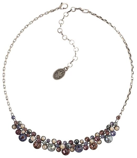 Konplott - Water Cascade - lila, antique silver, necklace
