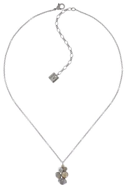 Konplott - Petit Glamour - beige, antique silver, necklace pendant