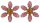 Konplott - Psychodahlia - pink, orange, antique silver, earring stud