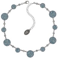 Konplott - Studio 54 - light blue, antique silver, necklace