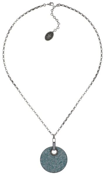 Konplott - Studio 54 - light blue, antique silver, necklace pendant, long