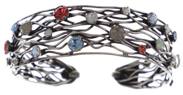 Konplott - Cages - pastel multi, antique silver, bracelet bangle