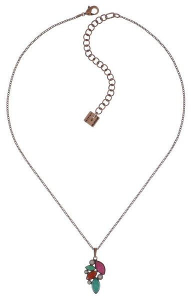 Konplott - Dance with Navette - multi, antique copper, necklace pendant